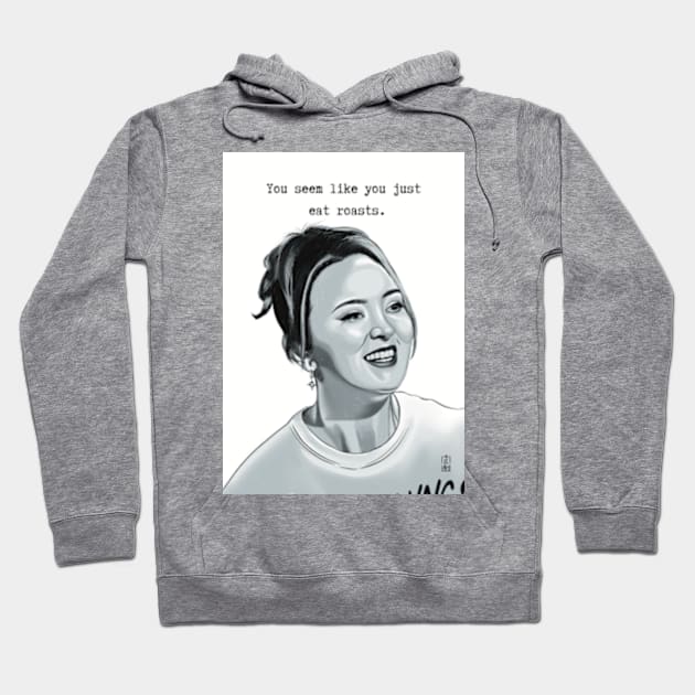 Fern Brady, You seem like you just eat roasts. Hoodie by Lucy Chambers Art 